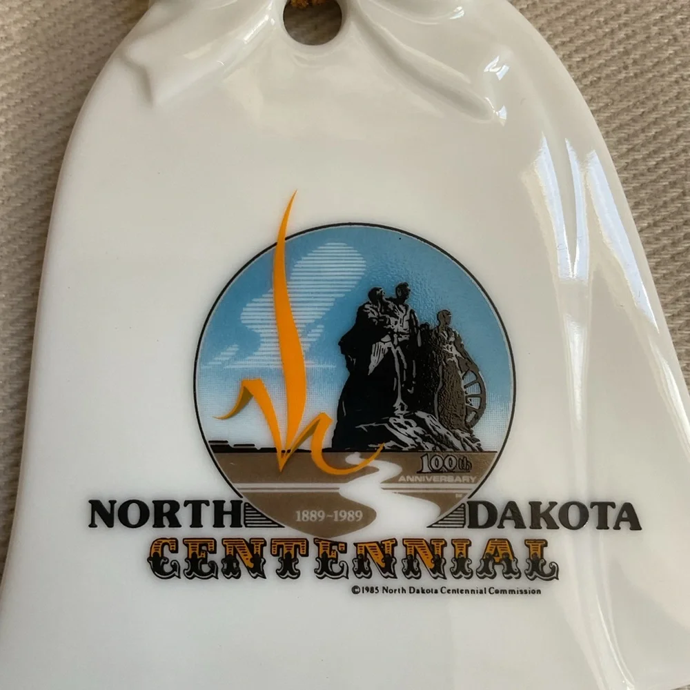 Vintage 1989 North Dakota 100 Year Centennial Anniversary Ornament